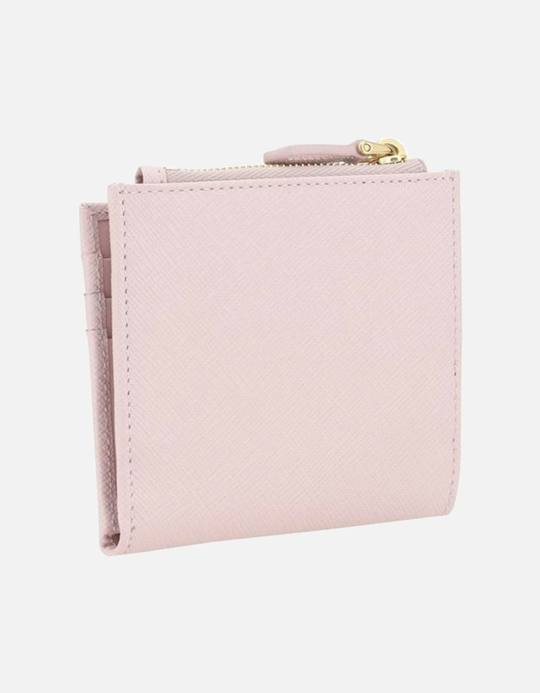 Leather Bifold Wallet with Snap Closure Women - Multicolor