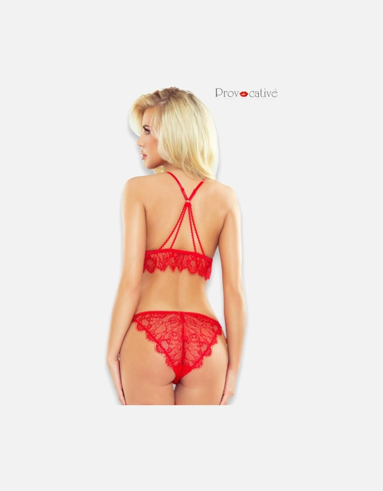 Lingerie Set Lace Satin by Women - Red Lingerie Sets
