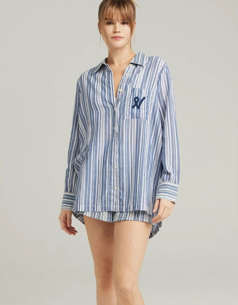 Dress by Women - Whitenavy Stripe Nightdresses