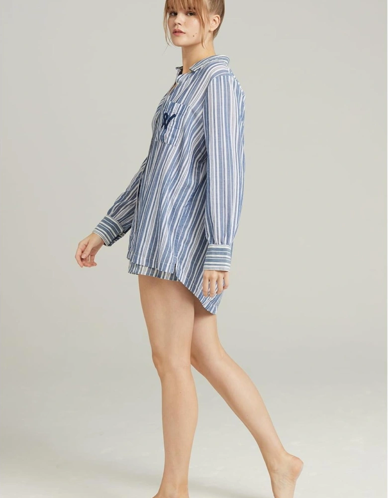 Dress by Women - Whitenavy Stripe Nightdresses