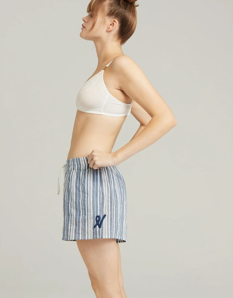 Luxury Bra by Women - Whitenavy Stripe Sets