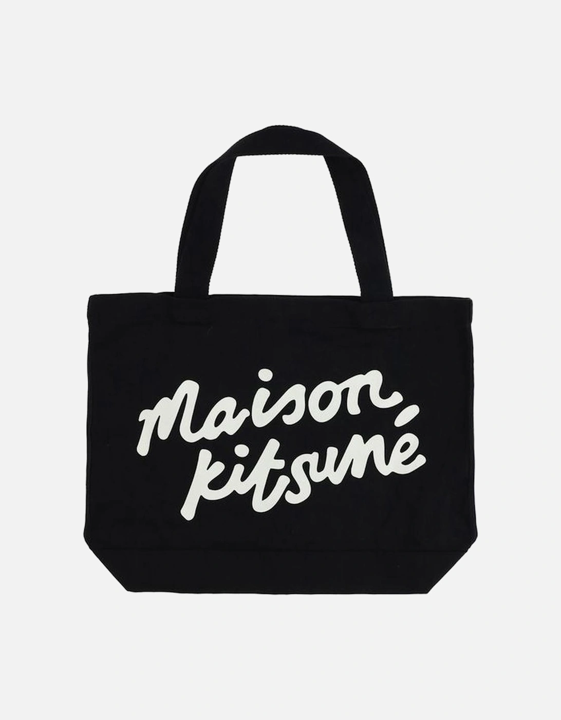 Handwriting Monogram Cotton Tote Bag Women - Black Shoulder Bags, 4 of 3