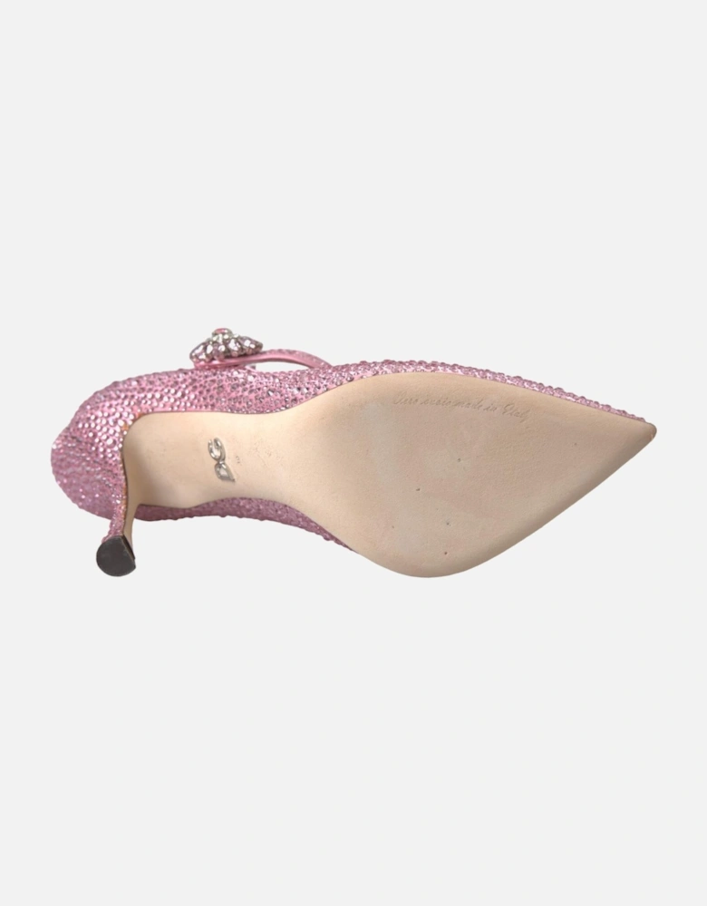 Crystal Embellished Heels Pumps Women - Pink