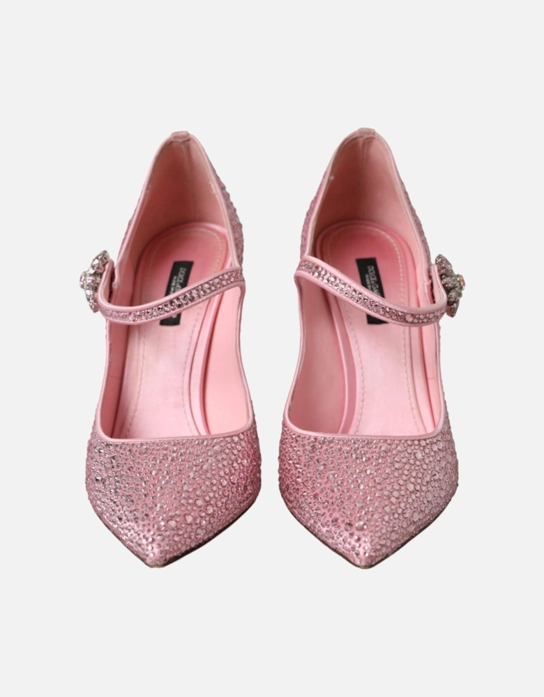 Crystal Embellished Heels Pumps Women - Pink
