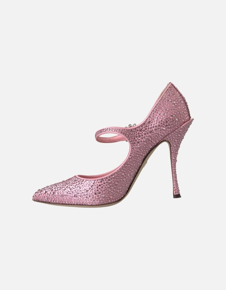 Crystal Embellished Heels Pumps Women - Pink