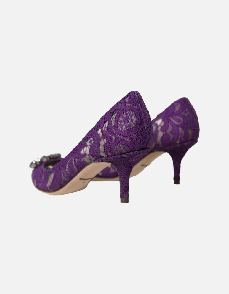 Crystal-Embellished Lace Heels Pumps from Rainbow Collection Women -