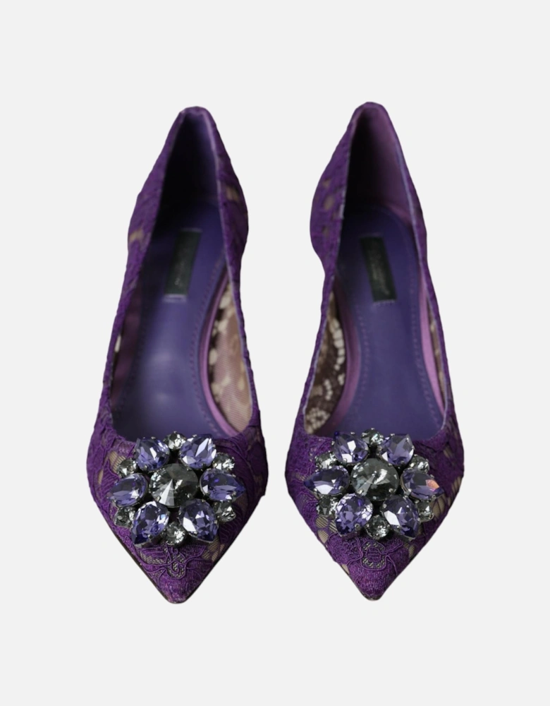 Crystal-Embellished Lace Heels Pumps from Rainbow Collection Women -