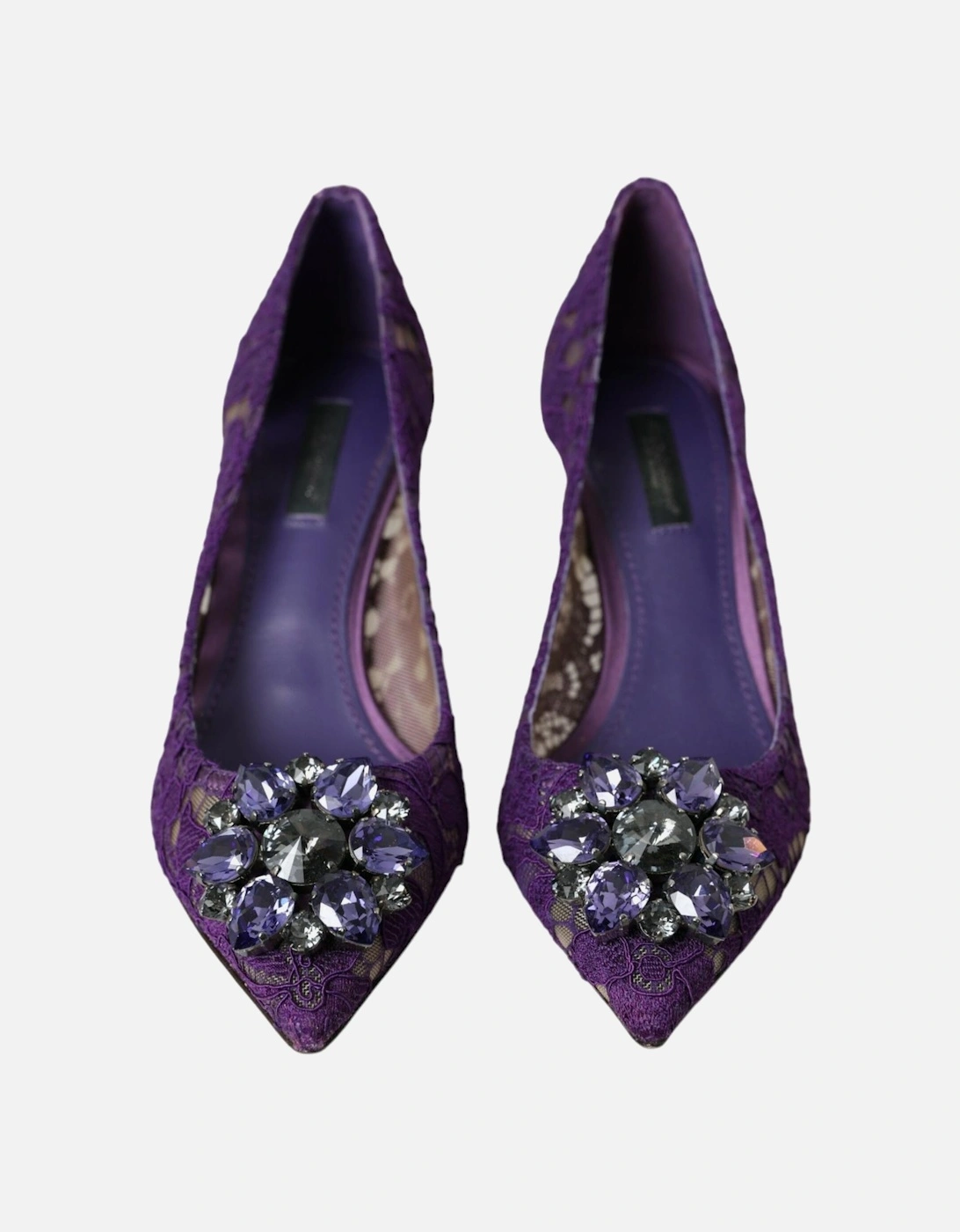 Crystal-Embellished Lace Heels Pumps from Rainbow Collection Women -