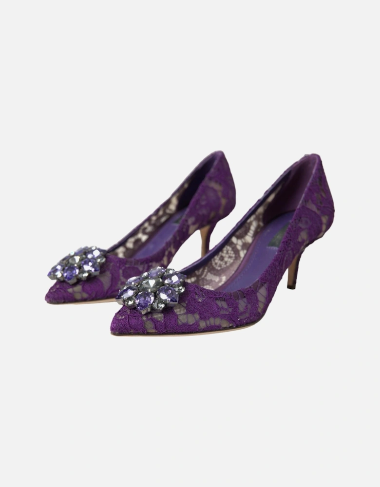 Crystal-Embellished Lace Heels Pumps from Rainbow Collection Women -