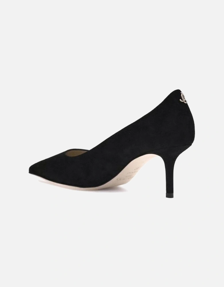 Elegant Tapered Toe Kitten Heel Pumps Women - Black