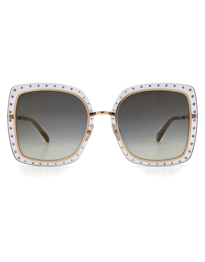 Light & Crystal Metal Sunglasses Women - Gold