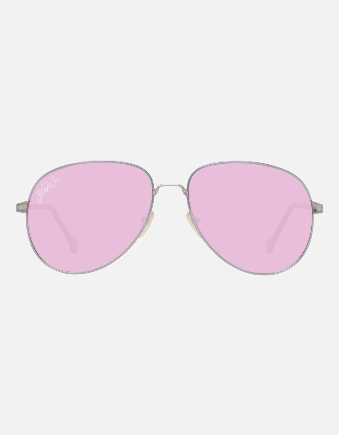 Metal Sunglasses with Mirror Lenses Unisex - Gold