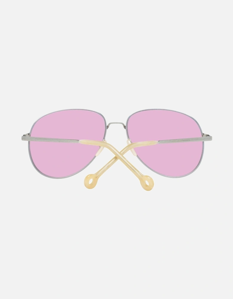 Metal Sunglasses with Mirror Lenses Unisex - Gold