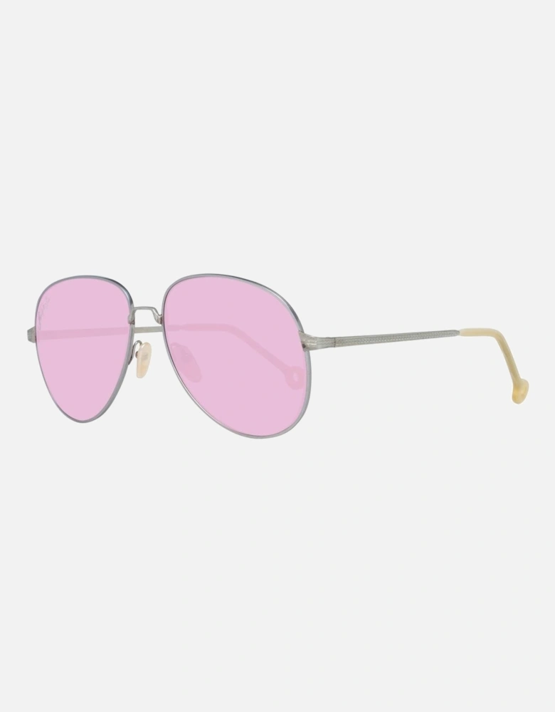 Metal Sunglasses with Mirror Lenses Unisex - Gold