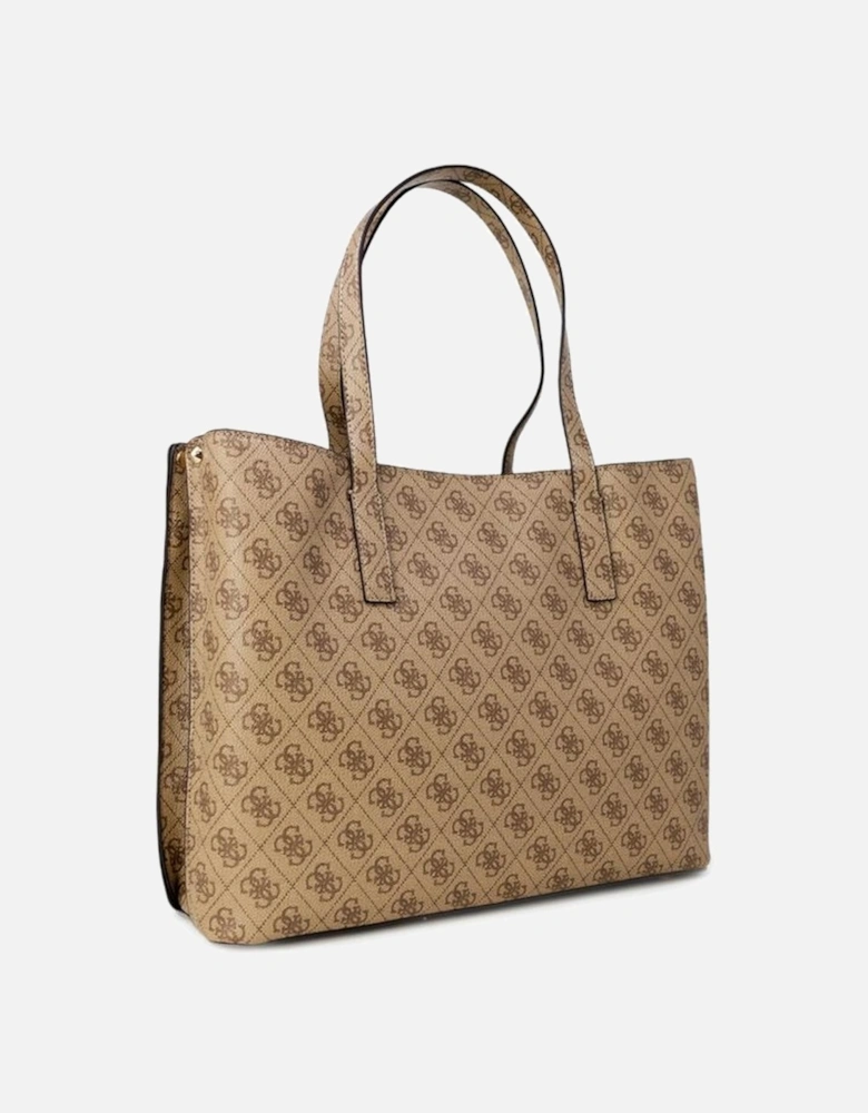 Womens PU Handbag - Beige