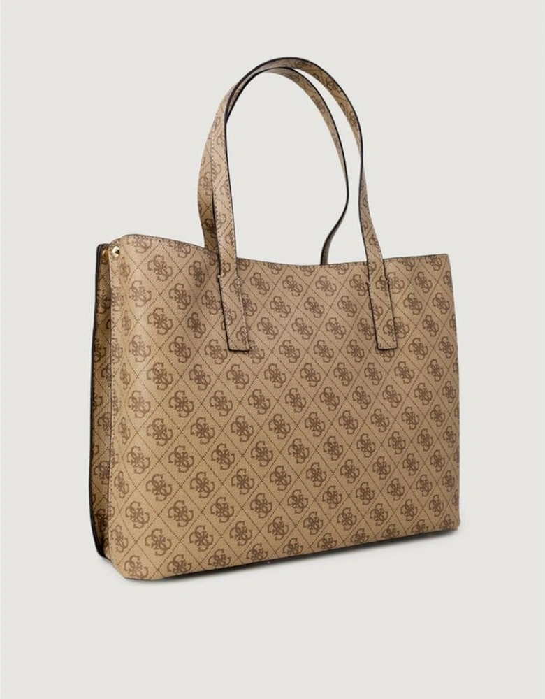 Womens PU Handbag - Beige