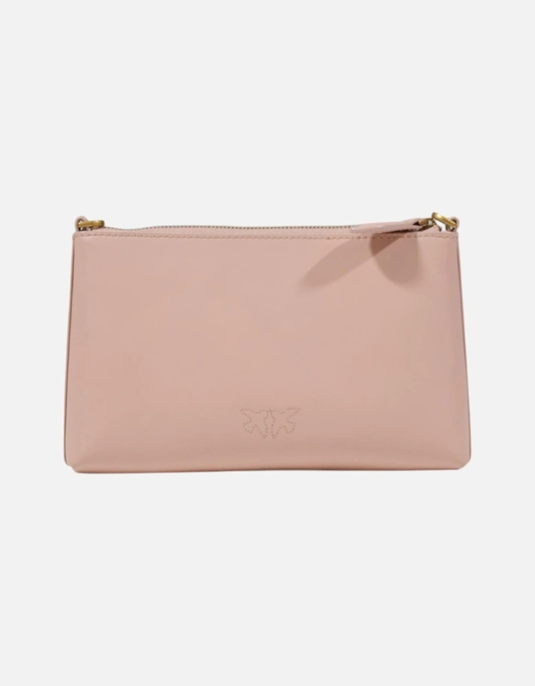 Leather Zip Fastening Bag Women - Pink