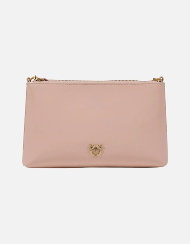 Leather Zip Fastening Bag Women - Pink