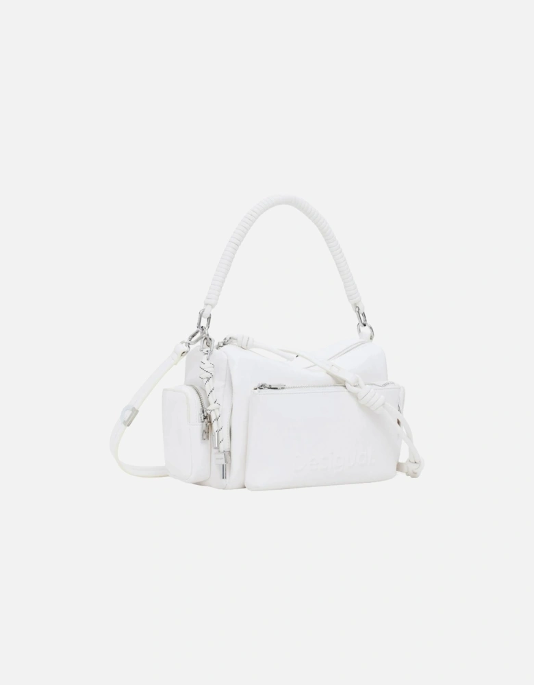 Zip Fastening Polyester Bag Women - White