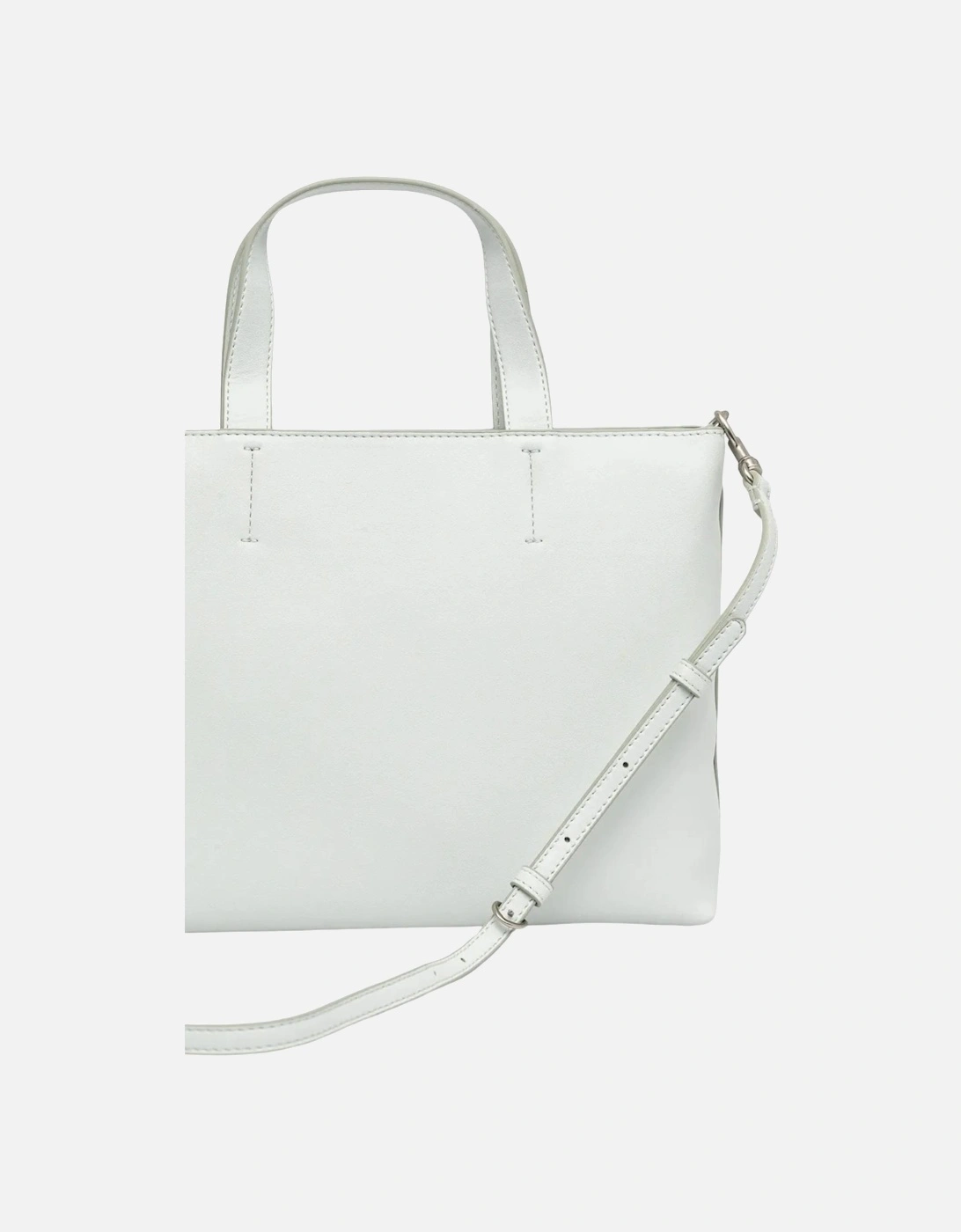 Polyurethane Structured Tote Bag Women - Grey