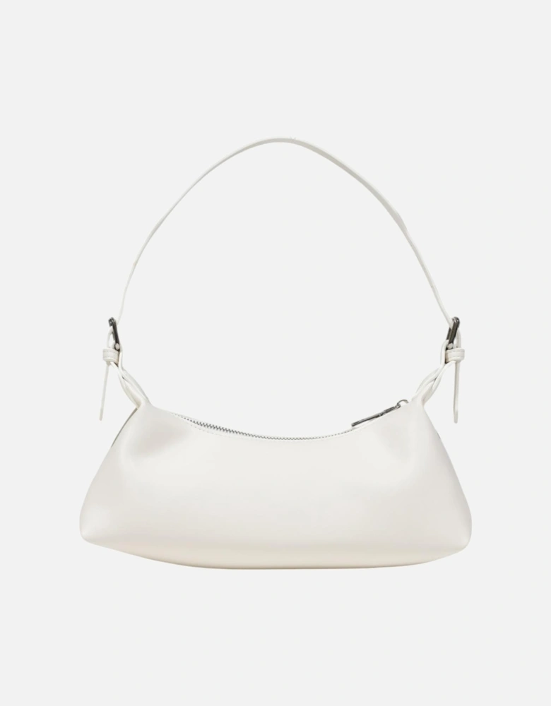 Zip Fastening Polyester Bag Women - White
