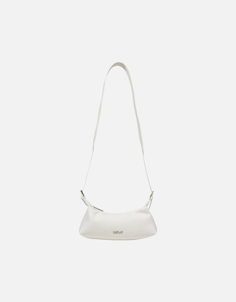 Zip Fastening Polyester Bag Women - White