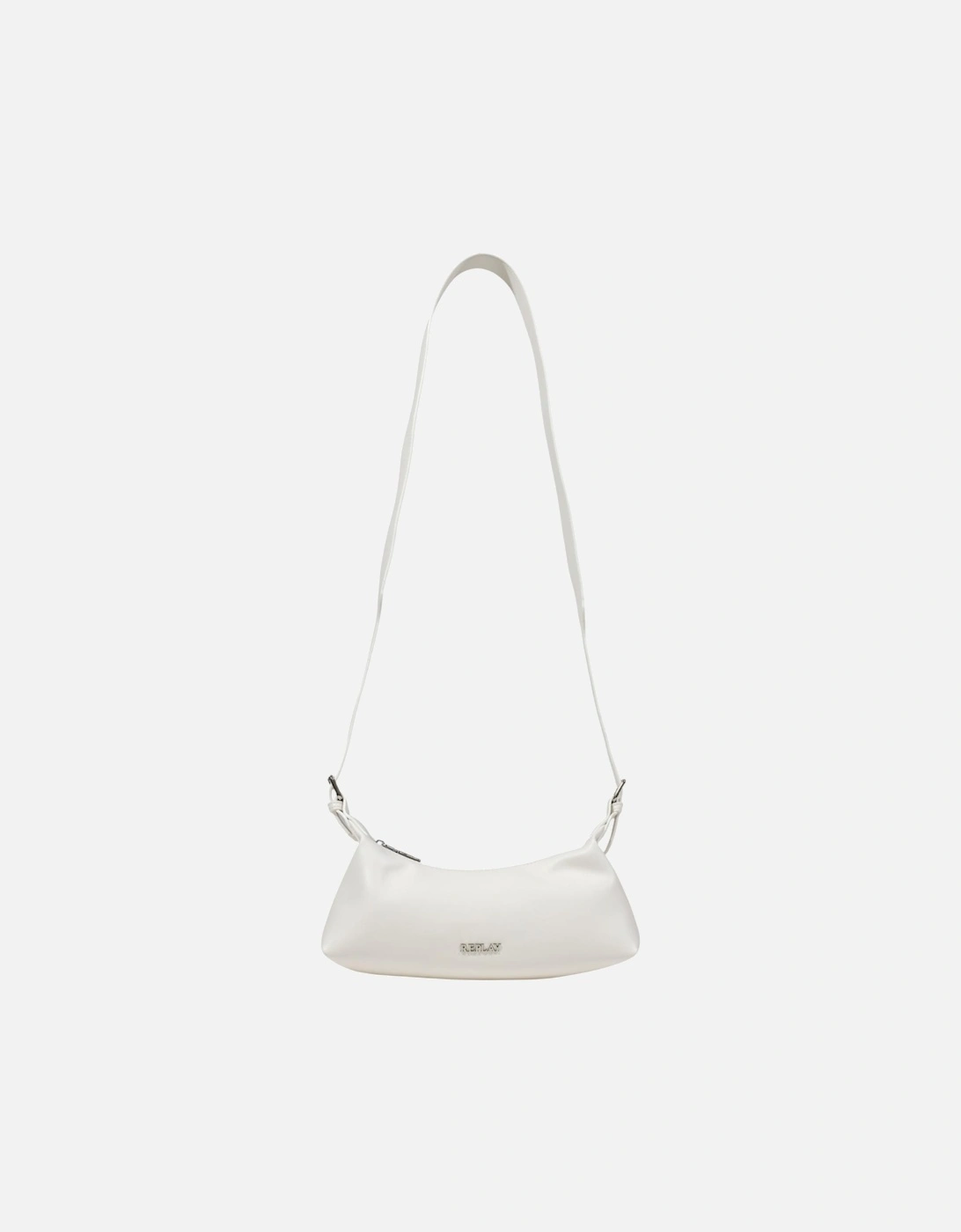 Zip Fastening Polyester Bag Women - White