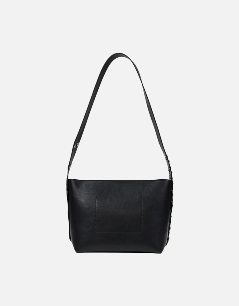 Polyester Shoulder Bag with Spacious Interior Women - Black