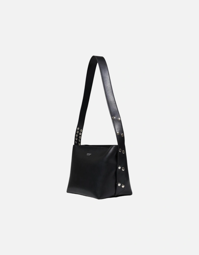 Polyester Shoulder Bag with Spacious Interior Women - Black