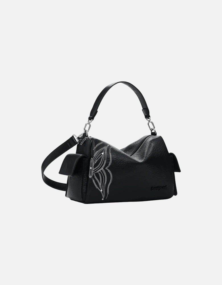 Zip Fastening Polyester Bag Women - Black