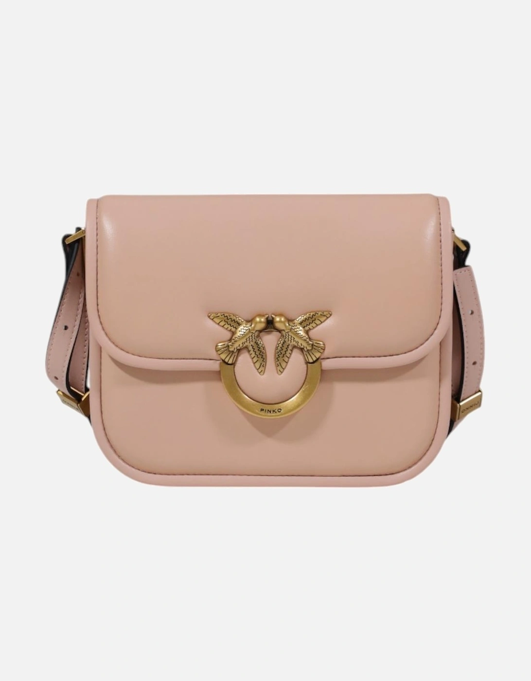 Leather Clip-Fastening Bag Women - Pink, 4 of 3