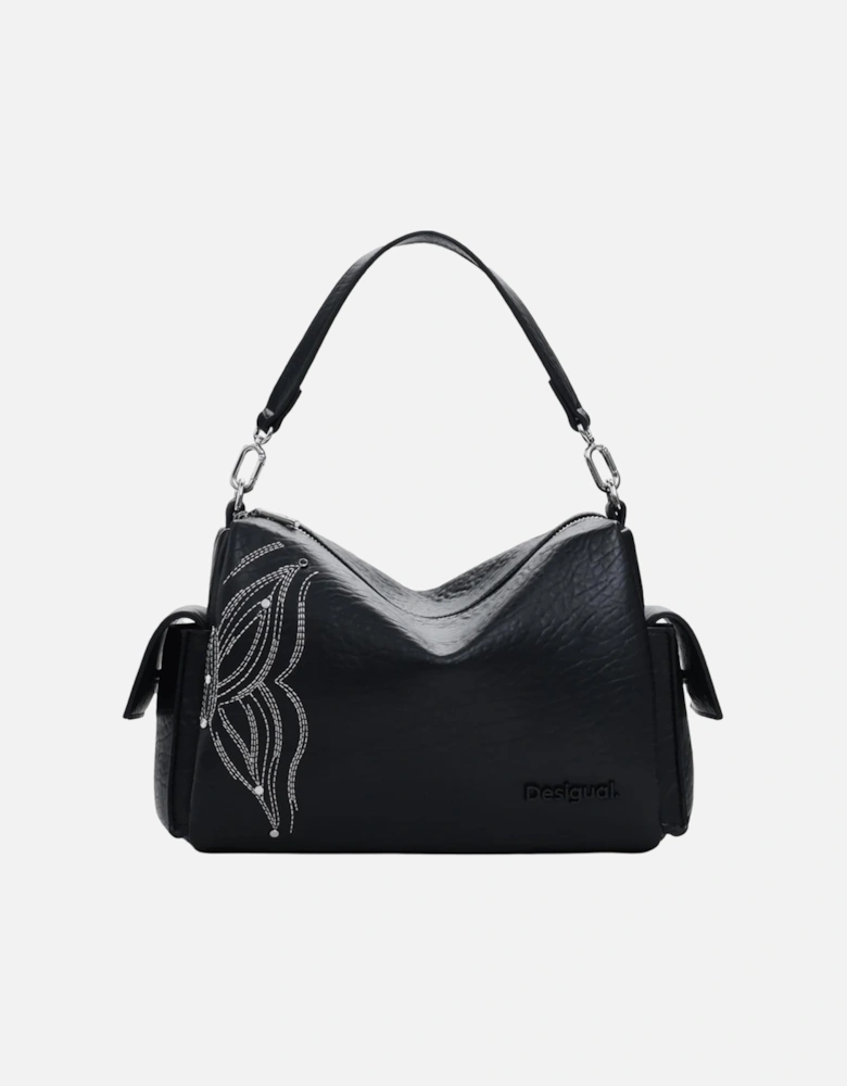 Zip Fastening Polyester Bag Women - Black