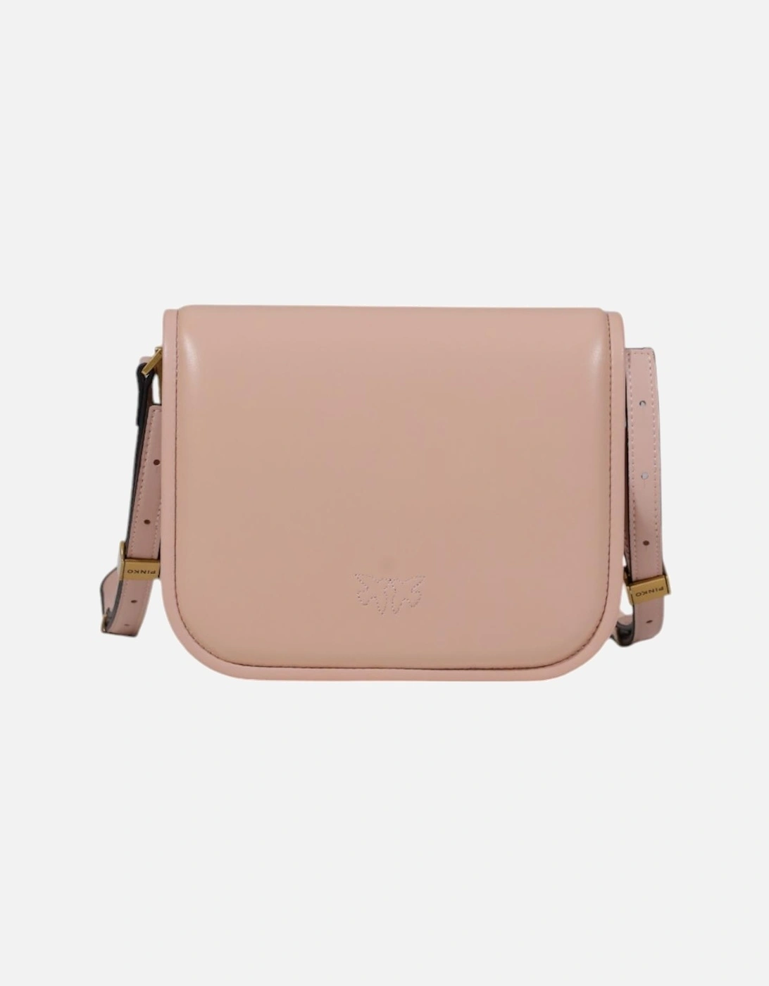 Leather Clip-Fastening Bag Women - Pink
