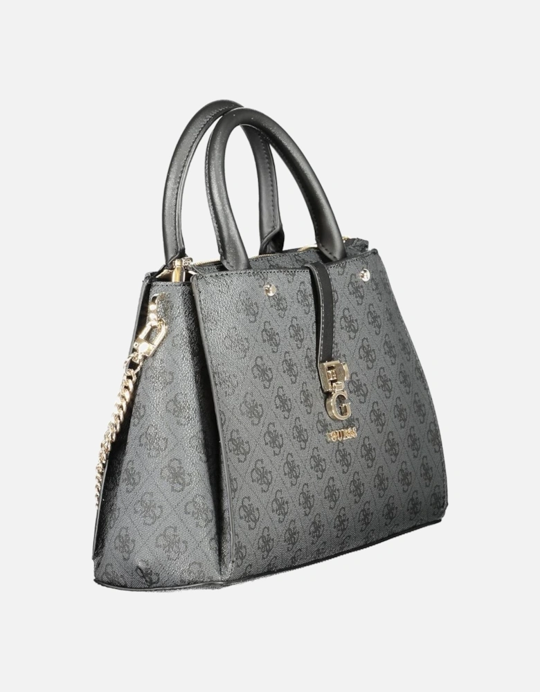 Zamira Bag with Dual Handle and Chain Strap Women - Gray Handbags