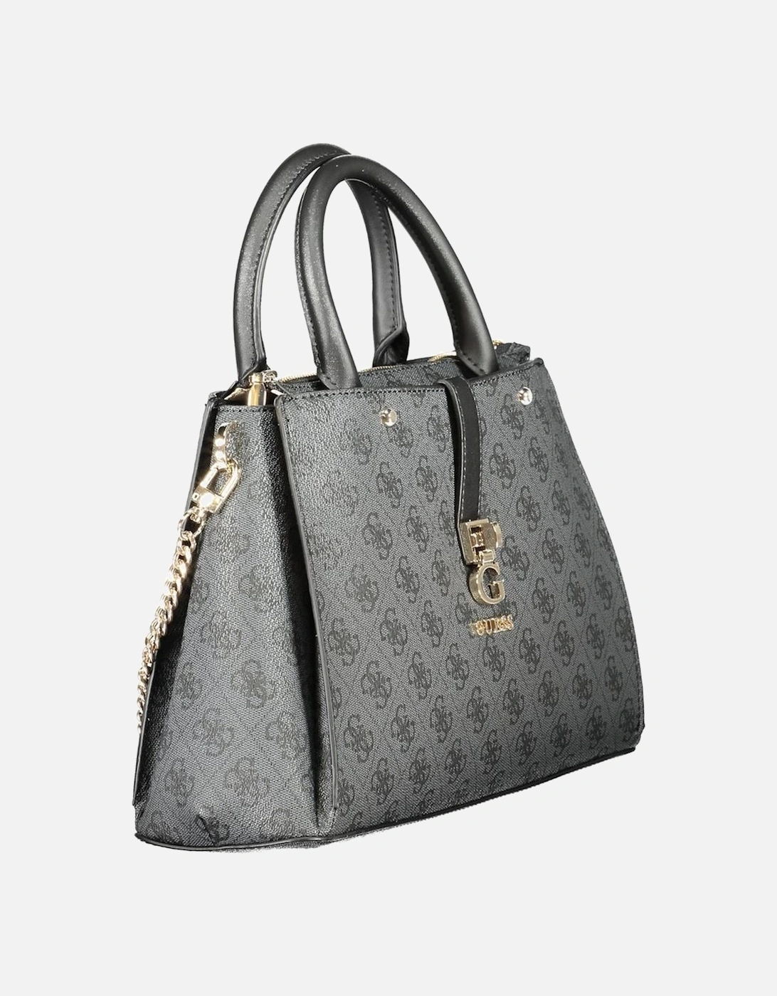 Zamira Bag with Dual Handle and Chain Strap Women - Gray Handbags