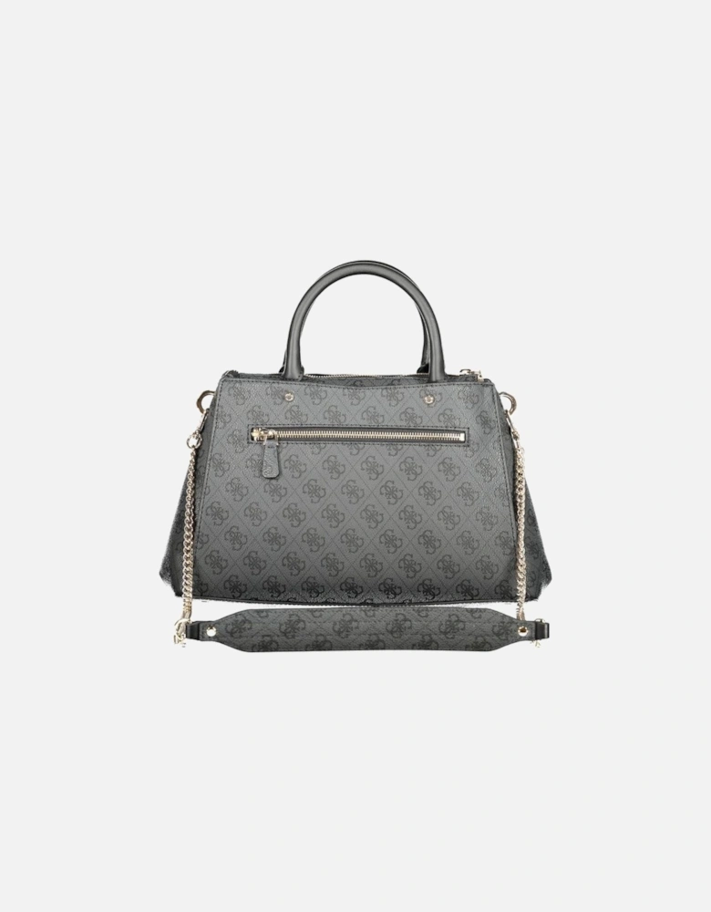 Zamira Bag with Dual Handle and Chain Strap Women - Gray Handbags