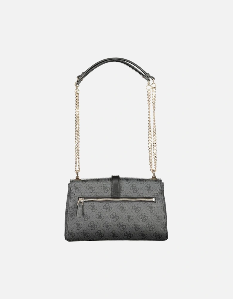Zamira Bag with Chain Handles and Ample Storage Women - Gray Handbags