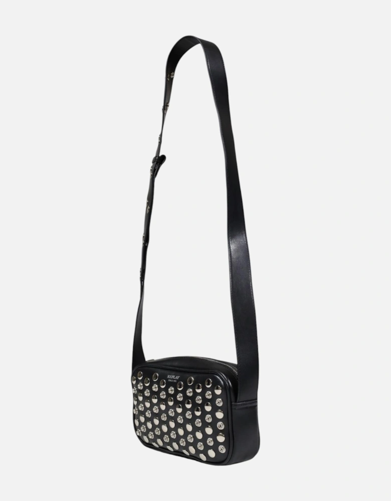 Zip Fastening Polyester Bag Women - Black