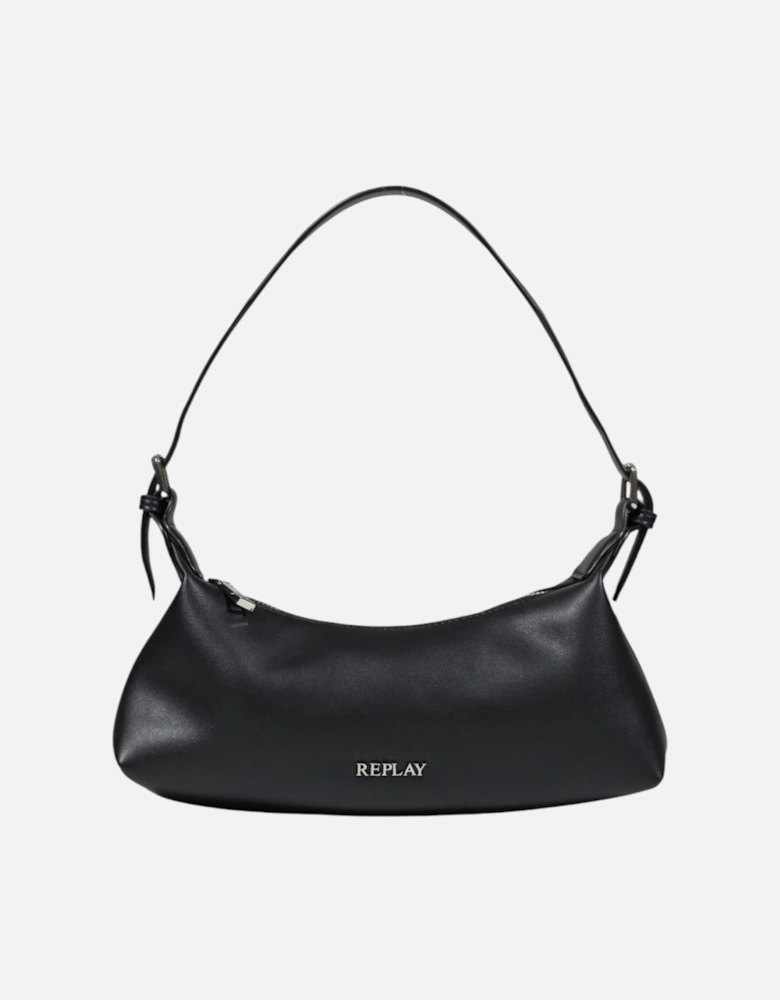 Zip Fastening Polyester Bag Women - Black