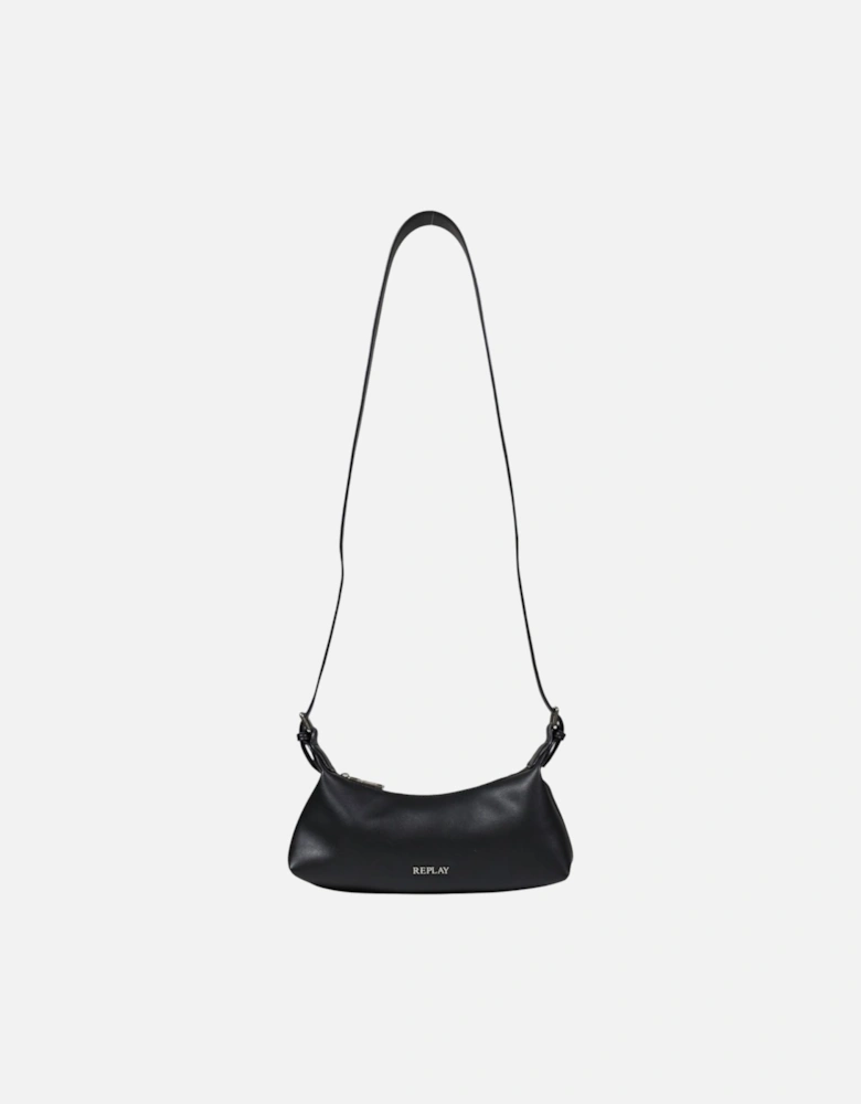 Zip Fastening Polyester Bag Women - Black