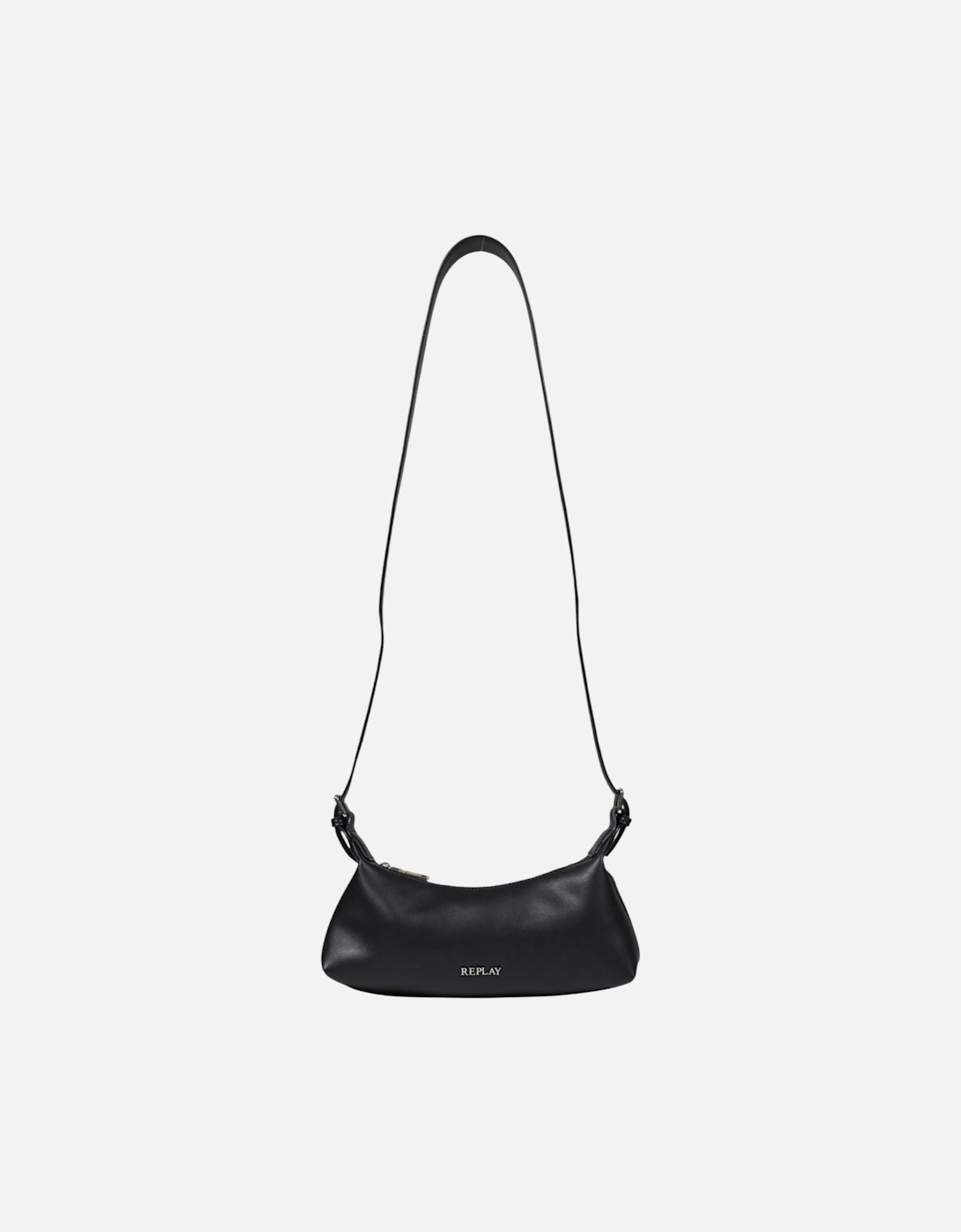 Zip Fastening Polyester Bag Women - Black