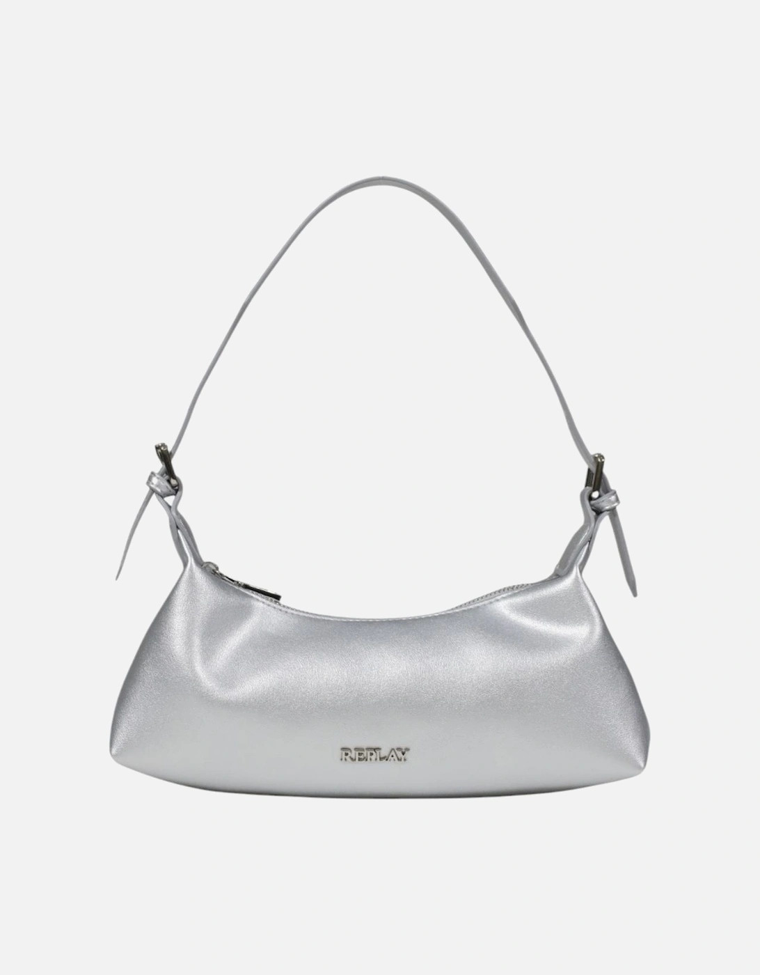 Zip Fastening Polyester Bag Women - Silver, 4 of 3