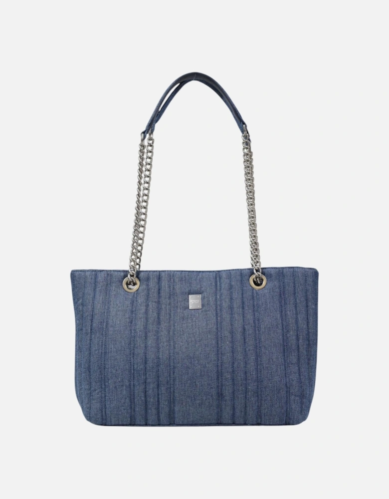 Handbag with Zip Fastening in Polyester Women - Blue Bags