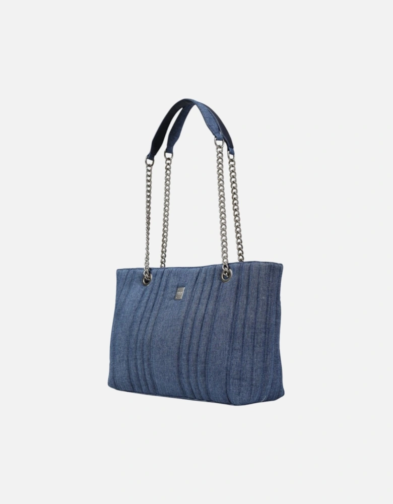 Handbag with Zip Fastening in Polyester Women - Blue Bags