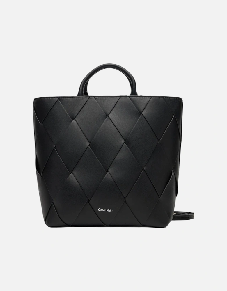 Zip Fastening Bag with Inside Pockets Women - Black