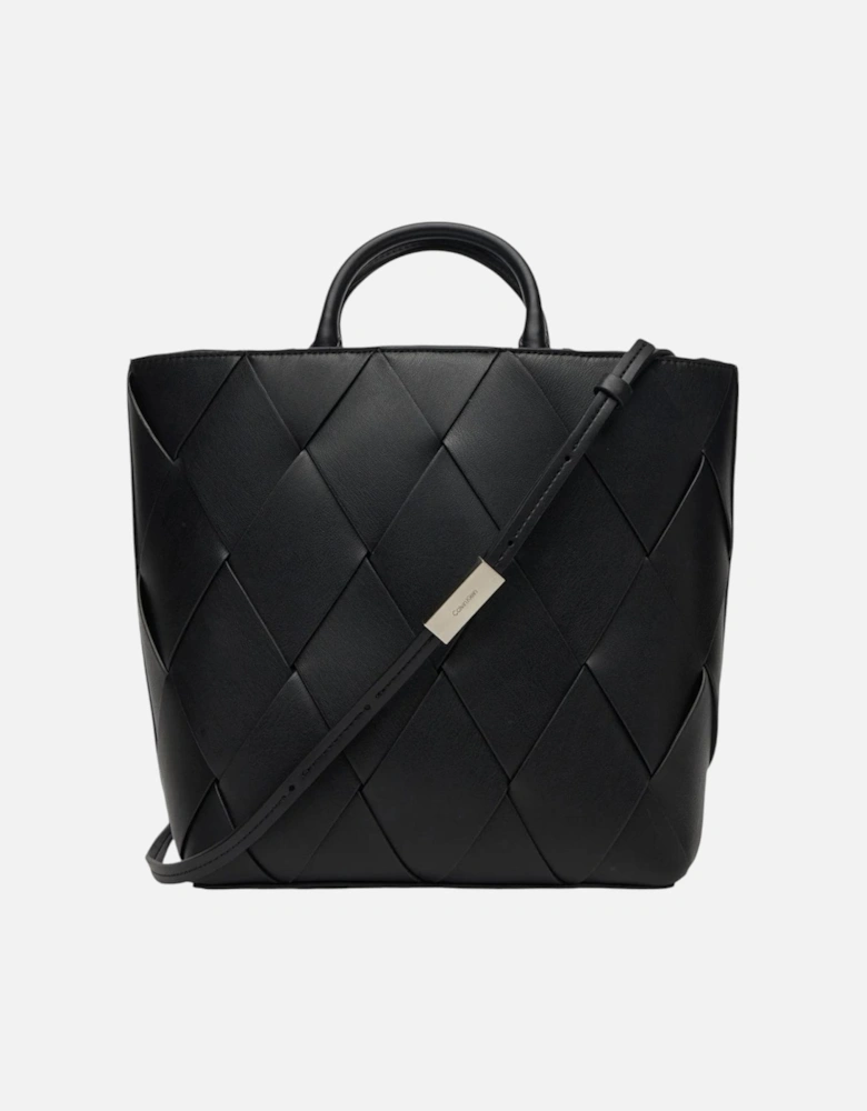 Zip Fastening Bag with Inside Pockets Women - Black