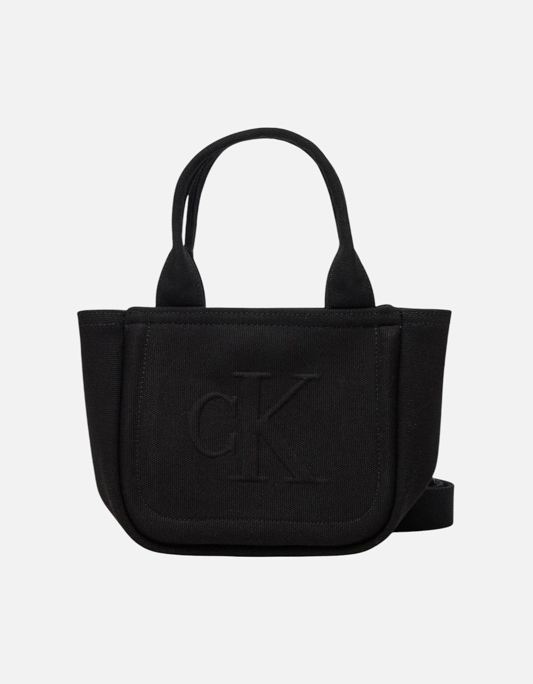 Zip-Fastening Cotton Bag with Inside Pockets Women - Black, 4 of 3