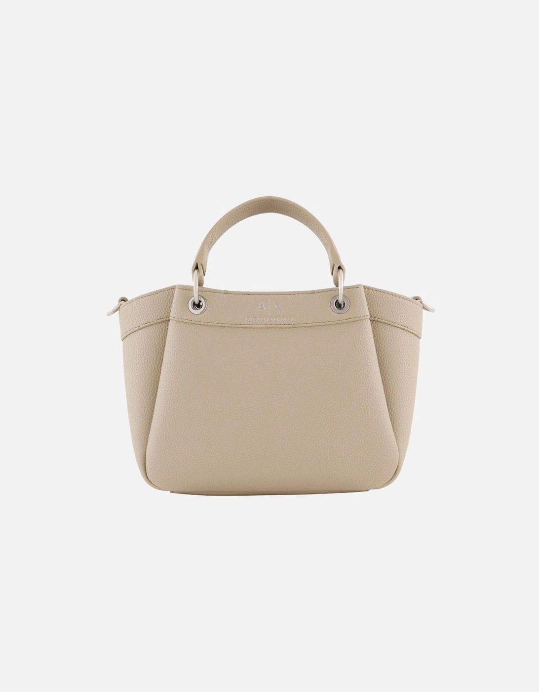 Zip Fastening Polyurethane Bag with Inside Pockets Women - Beige, 4 of 3