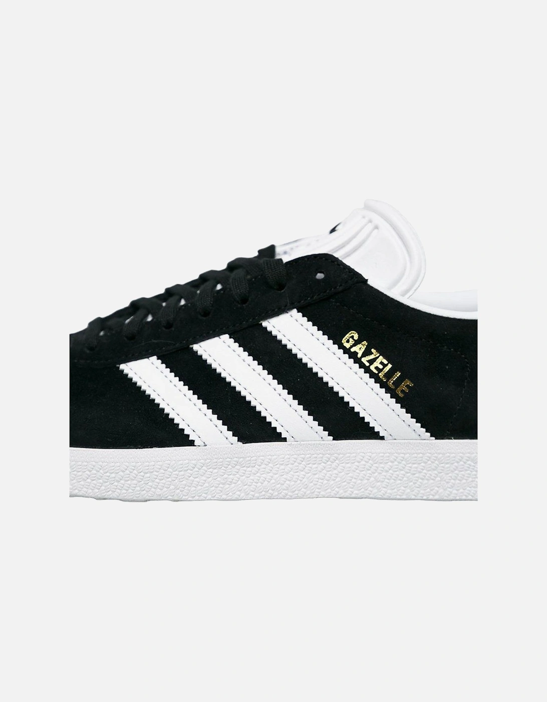 Black Leather Lace-Up Sneakers for Women