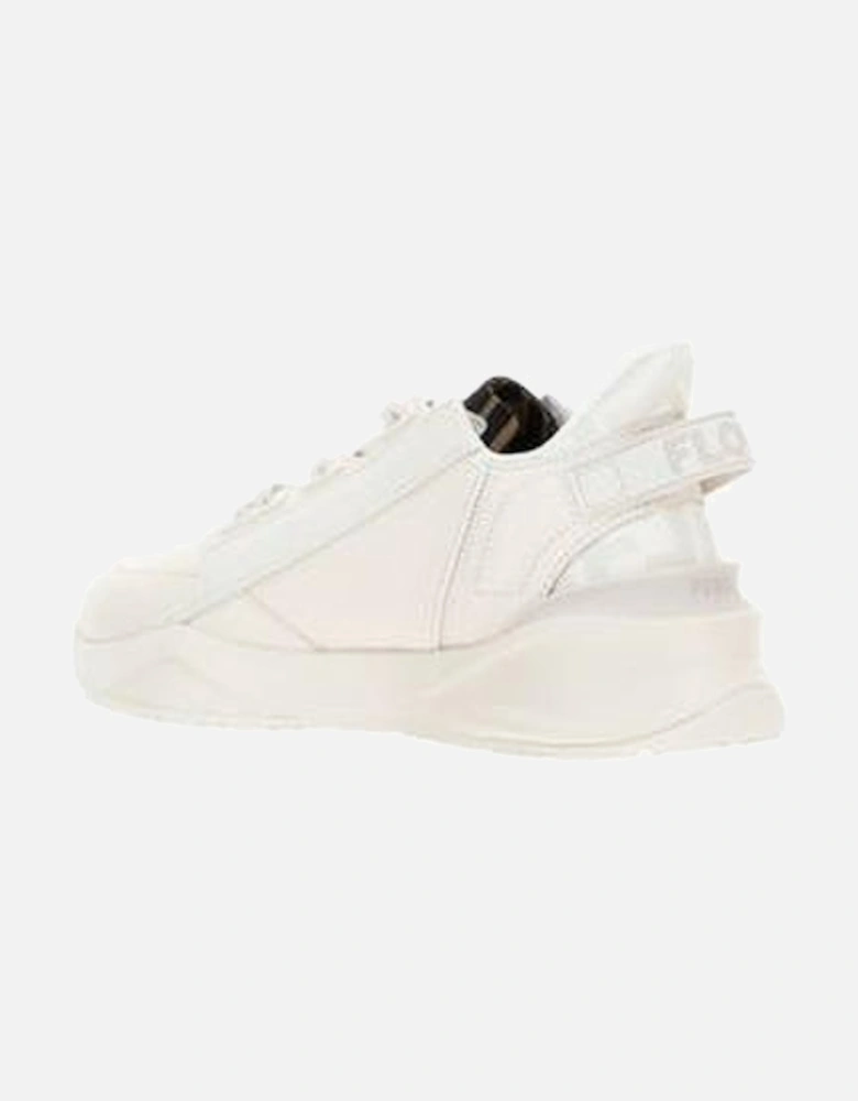 Flow Running Sneakers with Raised Sole and Geometric Eyelets Women -
